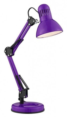 Светильник настольный Camelion KD-313 С12 230В 40Вт Е27 Фиолетовый фото Светильник настольный Camelion KD-313 С12 230В 40Вт Е27 Фиолетовый картинка